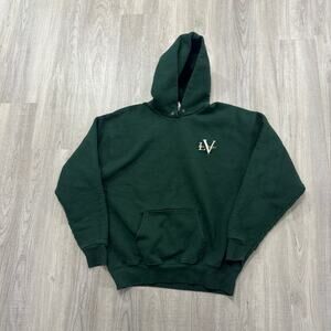 Vintage Dark Green Hoodie Sweater